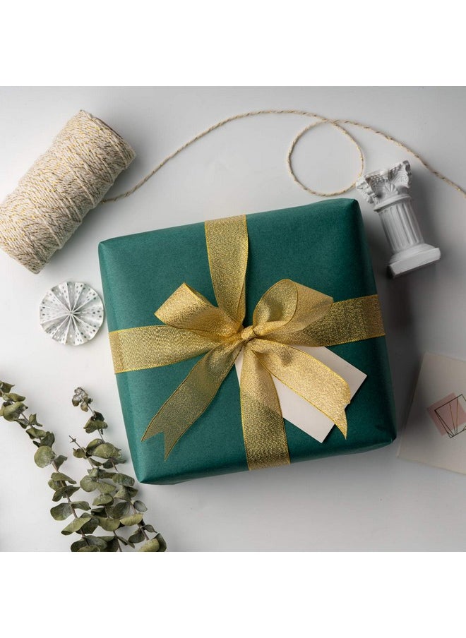 Green Kraft Wrapping Paper - 81.5 Sq Ft Heavyweight Paper For Wedding,Birthday, Shower, Congrats, And Holiday - 30 Inches X 32.8 Feet Per Roll