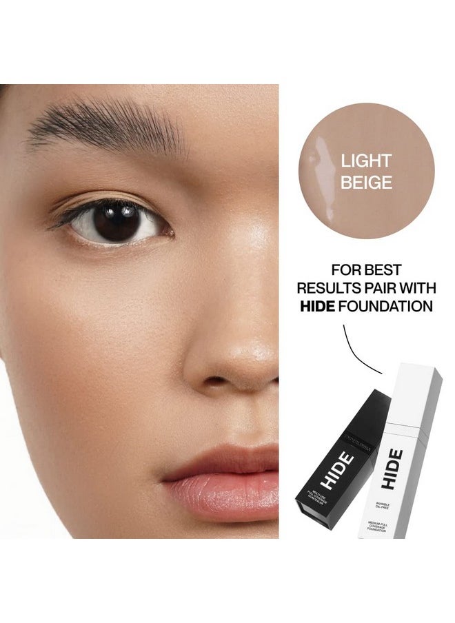 Liquid Concealer, Medium To Full Coverage Concealer For Blemishes, Under Eye Dark Circles & Scars, Oil Free Concealer, Light Beige (See Shade Finder), 0.5 Fl Oz