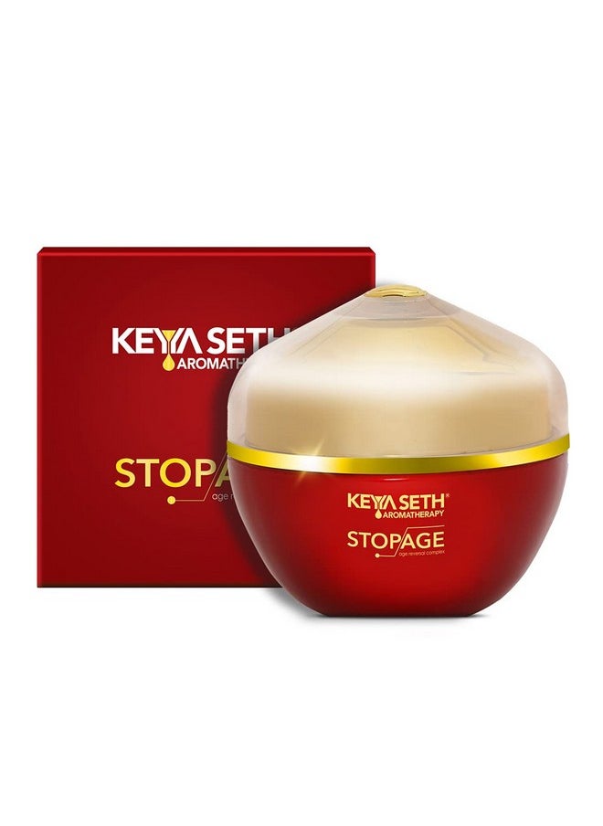 Keya Seth Aromatherapy, Stopage-Age Reversal Treatment-Control Wrinkles, Rejuvenating, Night Cream For Glowing & Youthful Looking Complexing With Goodness Of Essential Oil 50Gm