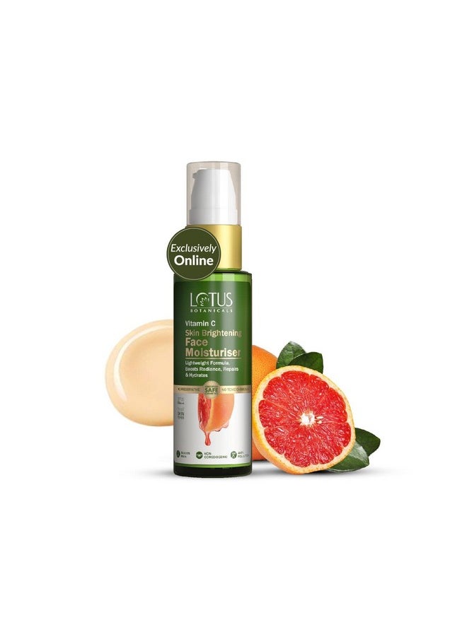 Vitamin C Skin Brightening Face Moisturiser Cream|100X Vitamin C|Deeply Hydrates&Moisturises Skin|Bright&Radiant Skin|Moisturiser With Spf 20 Pa+++|No Toxic Chemicals|45G