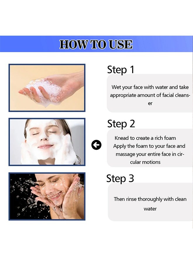 Removal of Acne, Oil Control Acne Removing Cleanser, Gentle care, clean skin dirt, skin fine and smooth, smooth and soft, soft skin after use, Anti Acne Treatment Facial Cleanser 100g