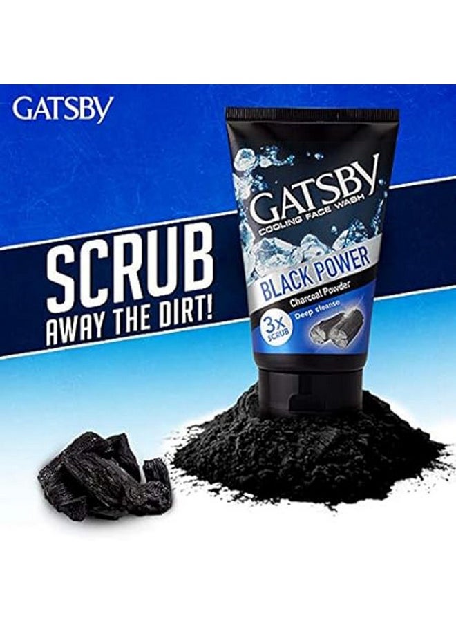 Cooling Face Wash Perfect Clean 50Gm (Set Of 3) For Men | Contains Charcoal Powder, Deep Cleanses, Powered With 3X Scrub