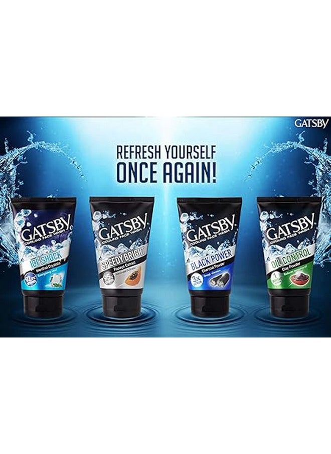 Cooling Face Wash Perfect Clean 50Gm (Set Of 3) For Men | Contains Charcoal Powder, Deep Cleanses, Powered With 3X Scrub