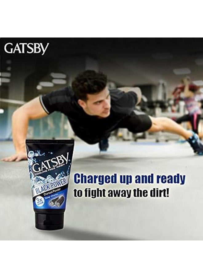 Cooling Face Wash Perfect Clean 50Gm (Set Of 3) For Men | Contains Charcoal Powder, Deep Cleanses, Powered With 3X Scrub