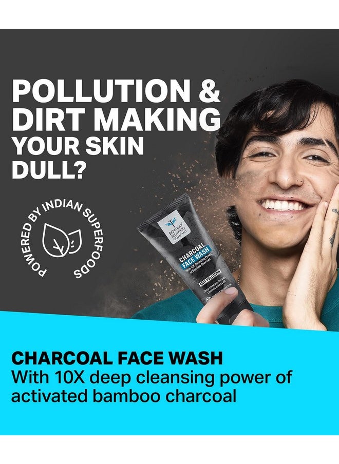 Charcoal Facewash For Men | 150G X 2 | Excess Oil Control Face Wash