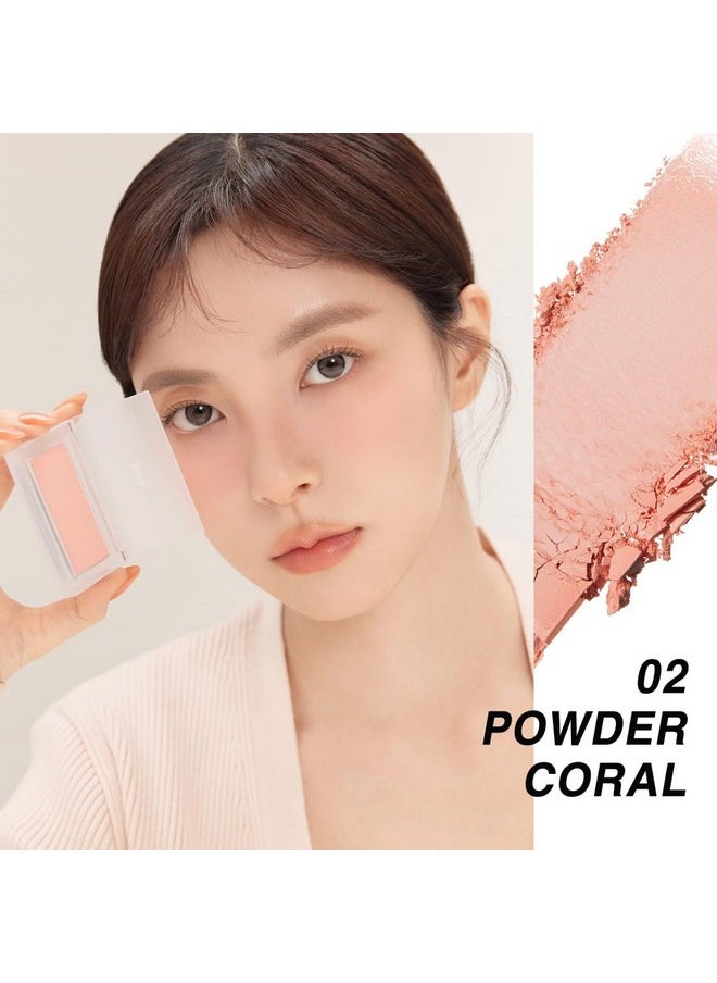 Bbia Ready To Wear Powder Cheek Blush 3 Color - Buildable & Blendable Soft Blush For Cheeks, Matte & Shimmery Finish, Lightweight, Long-Lasting, Vegan, Korea Face Makeup, 0.19Oz (03 Powder Apricot)