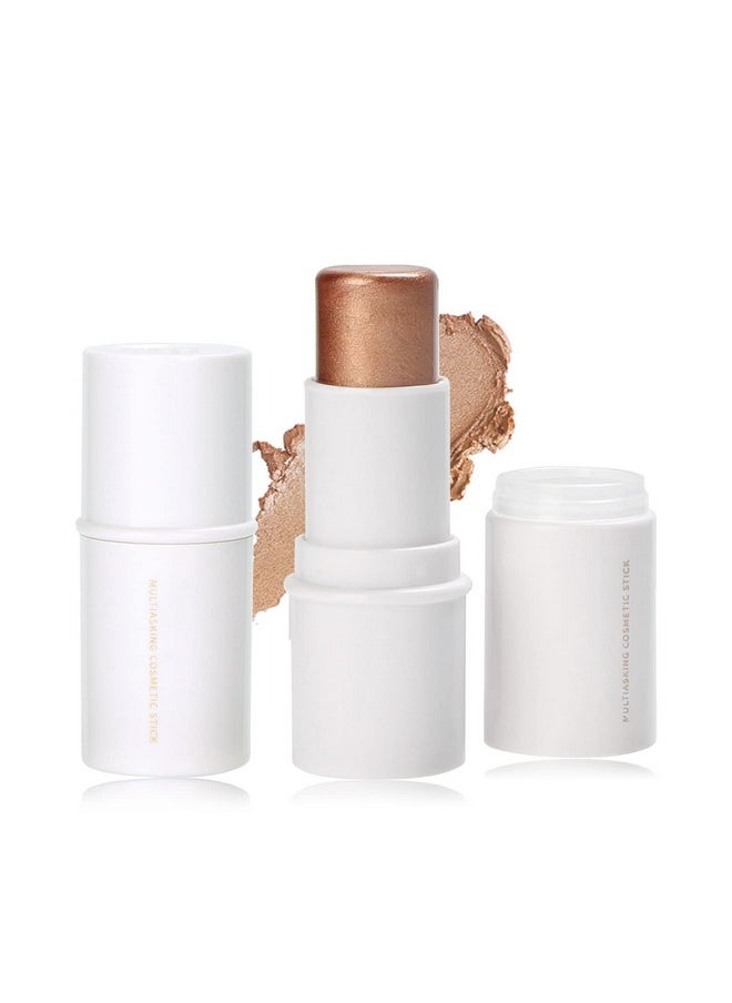 Cream Blush Stick For Cheek And Lip Tint, Multi Use As Highlighter Makeup And Blush Stick For Older Women & Mature Skin(#3 Brighten)