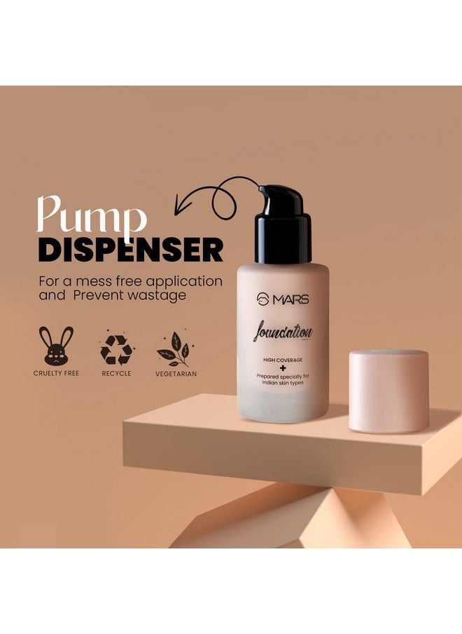 High Coverage Liquid Matte Foundation | Blemish Free & Blendable Foundation For Makeup (40Ml) (Shade-03)