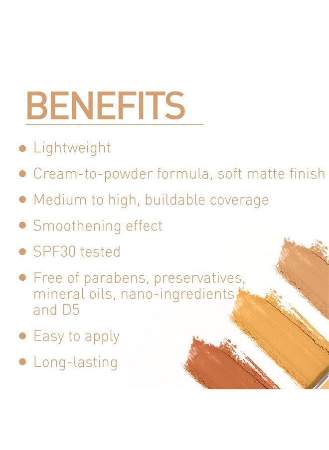 Total Makeover Ff Matte Cream Medium Coverage Foundation Palette With Spf 30 And Skin Tone Corrector For Normal Skin(Cappuccino, Beige, 10.5Gm), Pack Of 1