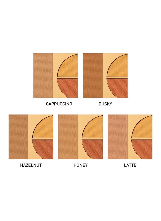 Total Makeover Ff Matte Cream Medium Coverage Foundation Palette With Spf 30 And Skin Tone Corrector For Normal Skin(Cappuccino, Beige, 10.5Gm), Pack Of 1