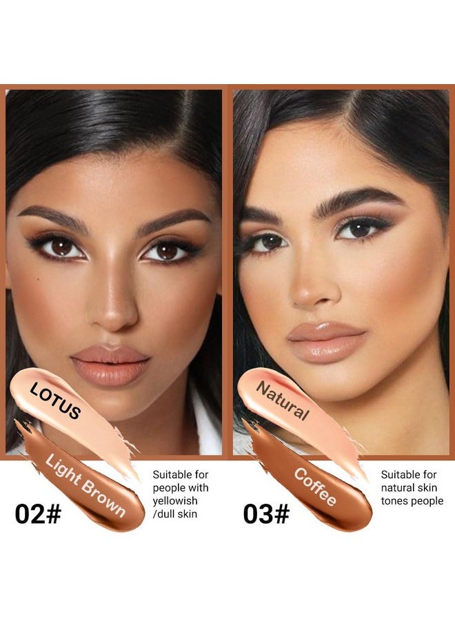 4 Color Contour Stick Makeup Set Concealer Bronzer Stick Cream Contour Palette Contour Contouring Makeup Kit For Beginner Face Highlighter Makeup Stick Liquid Contour Contorno Maquillaje 02+03