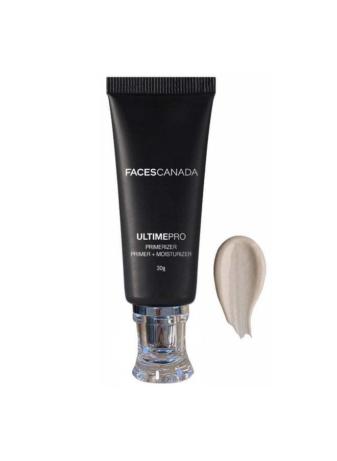 Faces Canada Ultime Pro Primerizer Primer + Moisturizer, 30 G | Skin Perfecting & Hydrating Face Primer | Flawless Look | Minimizes Pores & Fine Lines | Shea Butter, Vitamin E, Antioxidants Enriched