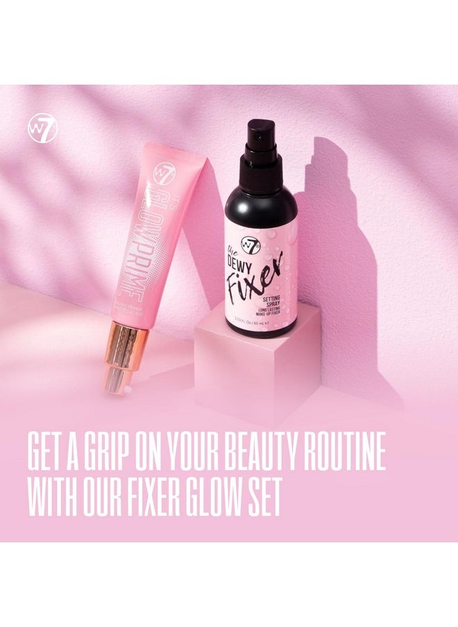 The Fixer Glow Set - Makeup Primer & Setting Spray Duo For Radiant, Dewy Finish - Golden Sheer Coverage, Lightweight & Non-Sticky