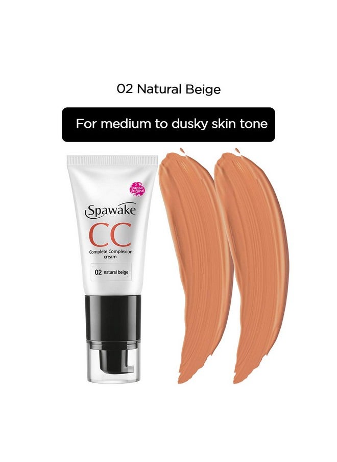 Cc Cream For All Skin Type With Spf 32/Pa++ (02 Natural Beige, 30G, Medium)