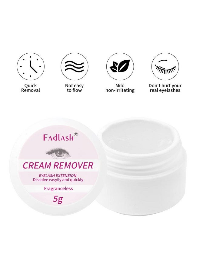 Tension Remover 5G Cream Sensitive Skin Lash Glue Remover Quickly And Low Irritation Lash Remover Eyelash For Salon Lash By Fadlash (Tasteless)