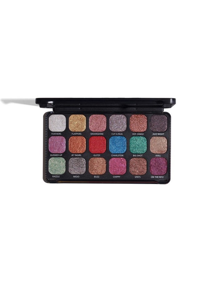 18 Color Diamond Shine Pigmented Eyeshadow Palette (Glow On)