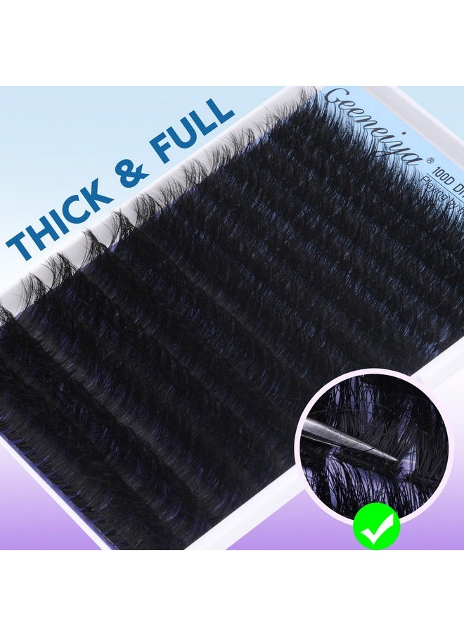 14-24Mm Fluffy Lash Extension Kit Long Cluster Lashes Volume D Curl Eyelash Extension Kit Wispy Individual Lashes With Waterproof Lash Bond And Seal Glue, Lash Tweezers For Beginners (100D, 280Pcs)