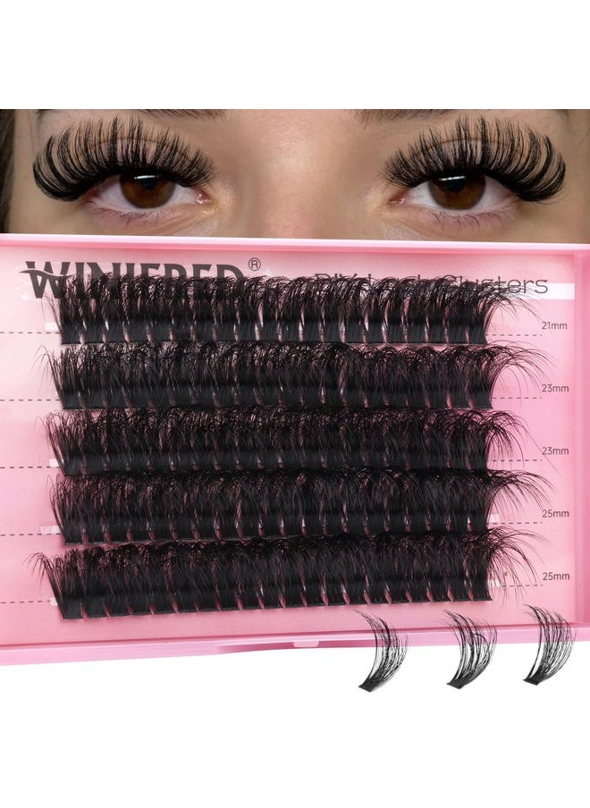 Lash Clusters 25Mm Fluffy Cluster Eyelash Extensions 100D Thick Volume Eyelash Clusters D Curl Long Individual Lashes Wispy Lash Clusters Diy Lash Extension