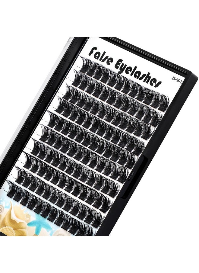 Large Tray- 10-20Mm Available 120 Pcs D Curl Cluster Eyelashes Makeup Volume Eye Lashes Extensions Natural Long Wide Stem Individual False Eyelashes (20Mm)