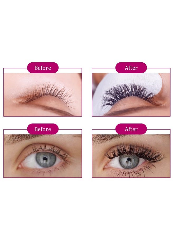 Silk False Eyelash Extensions, 10D 0.07 D 15-20Mm Mixed Tray Premade Fans, Curl, Cruelty Free, Individual, 120 Count