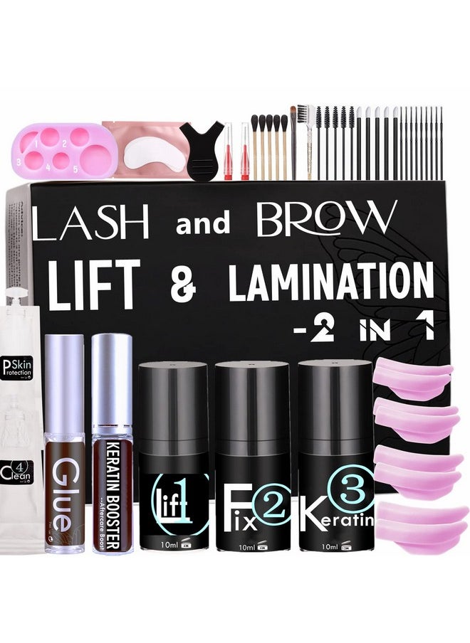 Lash Lift Kit, Strong Eyelash Lifting 3 Minutes Brow Lamination At Home, Diy Eyelash Perm Easily 10 Ml Airless Pump More Than 15 Applications Make Eyes Beautiful For 6 Weeks