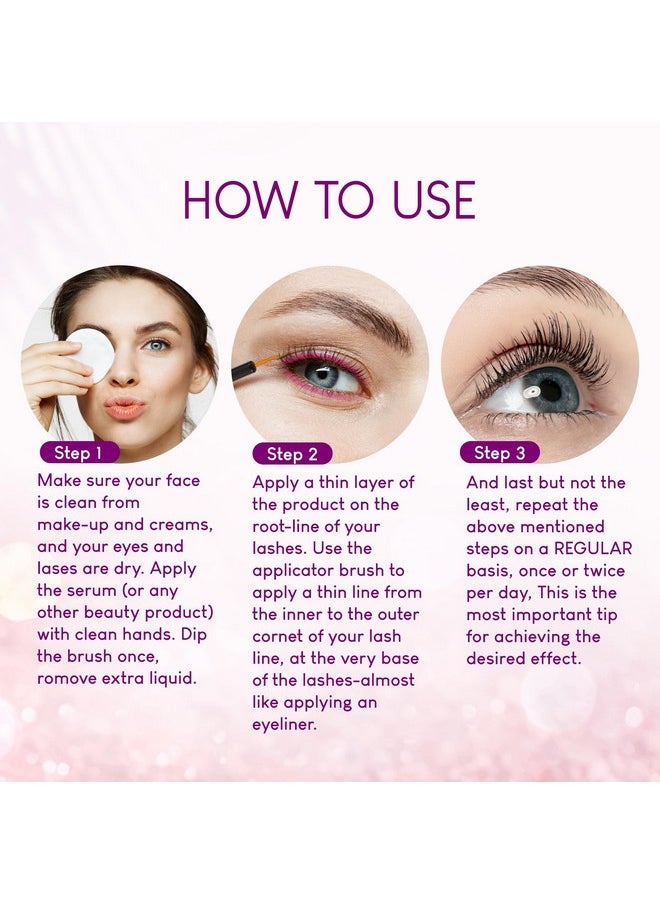 Premium Eyelash Growth Serum: Enhances The Appearance Of Longer, Thicker, Healthier Lashes, Irritation-Free Formula, Starter Supply (2Ml)