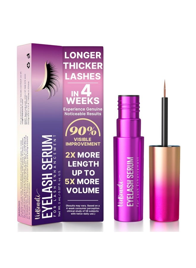 Premium Eyelash Growth Serum: Enhances The Appearance Of Longer, Thicker, Healthier Lashes, Irritation-Free Formula, Starter Supply (2Ml)