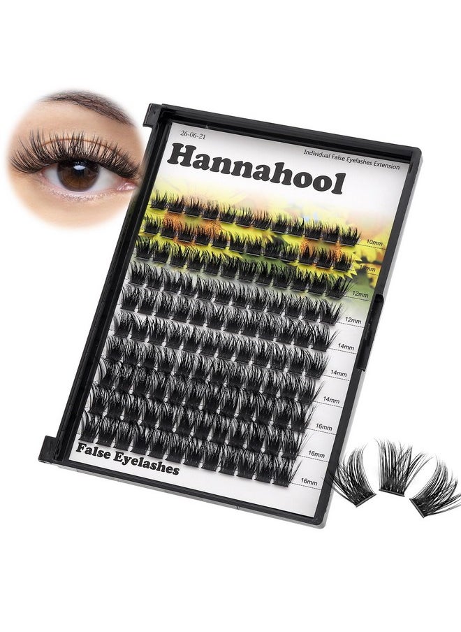 Large Pack,Diy Eye Lashes Extensions 120Pcs Wide Stem Cluster Eyelashes Mixed 10-12-14-16Mm/14-16-18Mm/12-14-16Mm Individual False Eyelashes Dramatic Look (Mixed 10-12-14-16Mm)