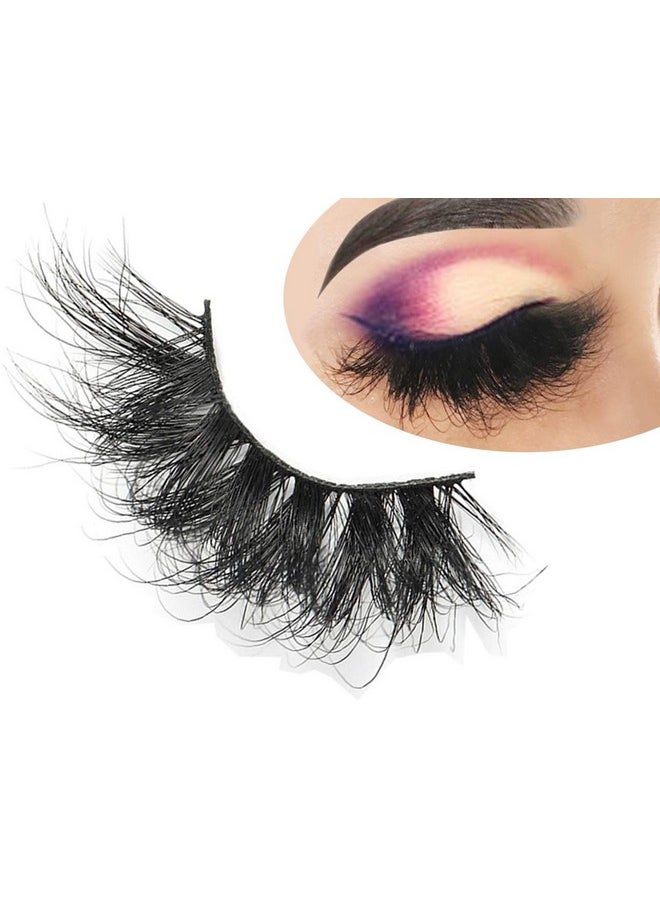 25Mm Lashes Mink 3 Pairs False Eyelashes Dramatic Look Lashes 25Mm Set Pack 3D Lashes Long Volume Mink Eyelashes(Wys-Shd-3)
