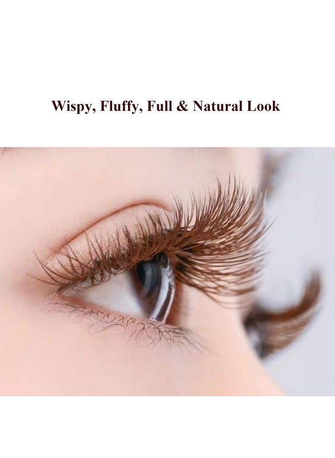 False Eyelashes Brown Colored Lashes Natural Look Cat Eye Wispy 15Mm Blonde Mink Lashes Soft Handmade Reusable Fake Eyelashes Pack 10 Pairs(Brown Lashes)