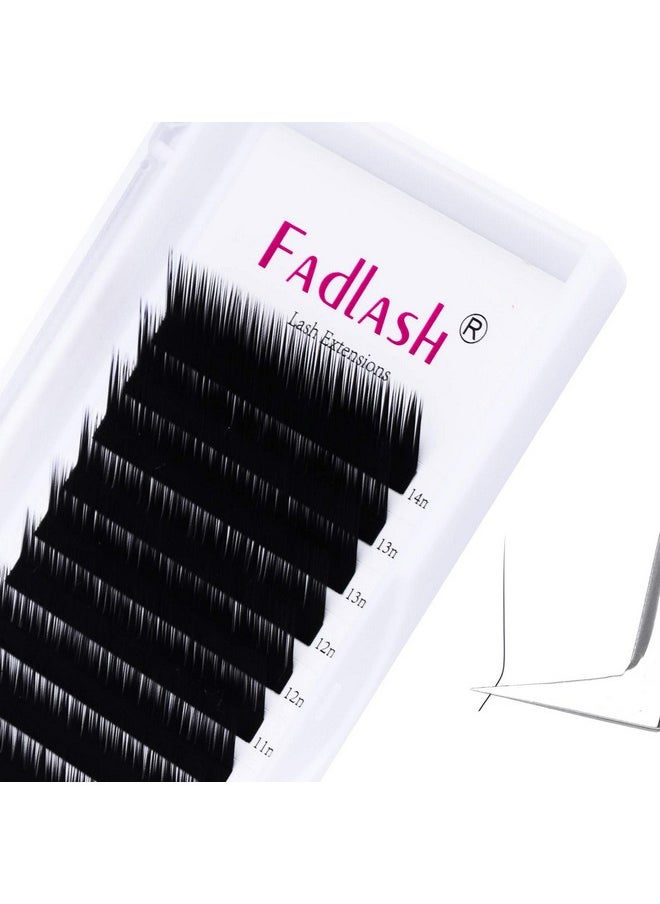 Eyelash Extensions L Curl 0.10 Mix Tray 8-14Mm Classic Lash Extensions Individual Lashes Silk Eyelash Extension Supplies (0.10-L, 8-14Mm Mixed)