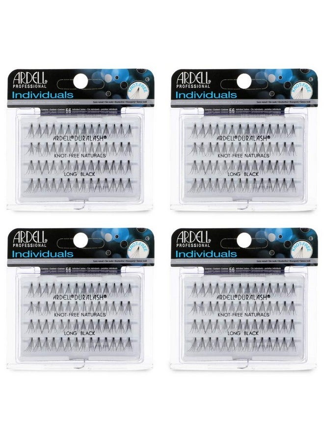 Individuals False Eye Lashes Long Black 4 Pack