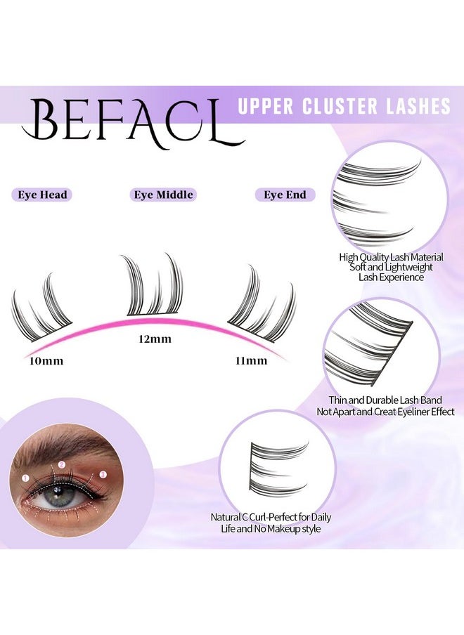 Manga Lash Clusters, Natural Lashes Clusters Wispy Manhua Natural Lash Extensions Lash Clusters With Spiky Individual Lashes Diy At Home