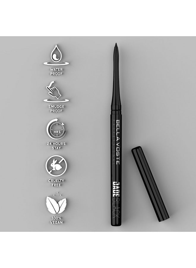 Profesional Jade Black Kajal - Smudge-Proof, Vegan, Paraben-Free, And Cruelty-Free | Water Proof & Long Lasting