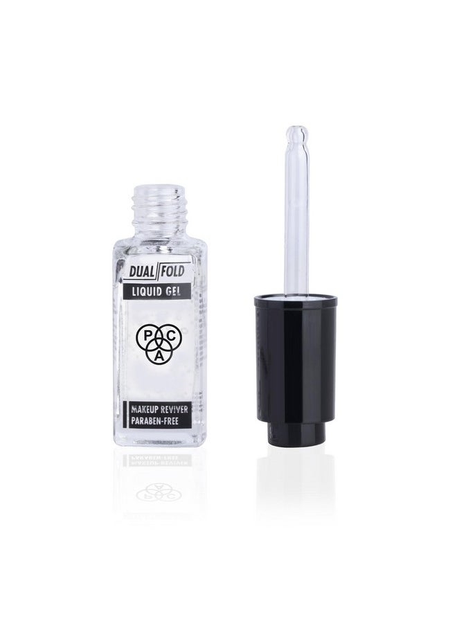 Dual-Fold Liquid Gel | Long Lasting Water Resistant Magic Drops | Makeup Mixing Liquid For Fixing Broken Makeup, Dry Gel Eyeliner & Mascara | Paraben-Free For All Skin Types | Transparent - 7Ml