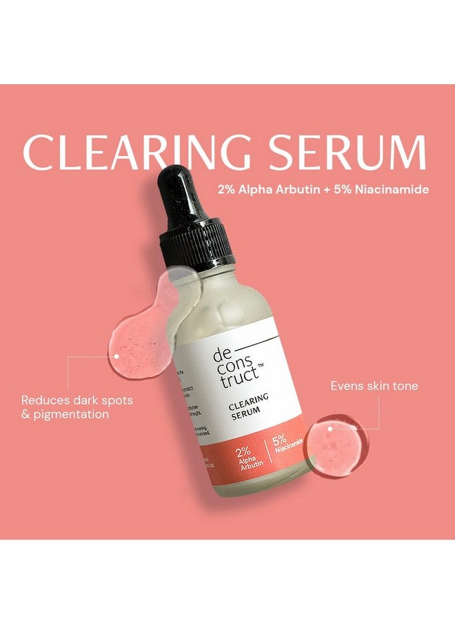 Skin Clear & Protect Duo: Clearing Serum & Spf 50+ Gel Sunscreen | Clearing Serum (30 Ml) + Gel Sunscreen (50 G) | Skin Clearing Serum And Gel Sunscreen With No White Cast & Lightweight | Pack Of 2