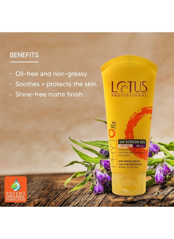 Professional Phyto Rx Uv Screen Gel, Spf 30 Pa++, 80G, Transparent