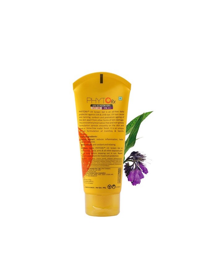 Professional Phyto Rx Uv Screen Gel, Spf 30 Pa++, 80G, Transparent