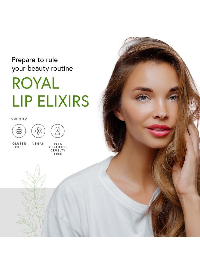 Royal Lip Elixir Bumblicious, Hydrating And Non-Sticky Liquid Lip Color, Vegan, Cruelty-Free Beauty