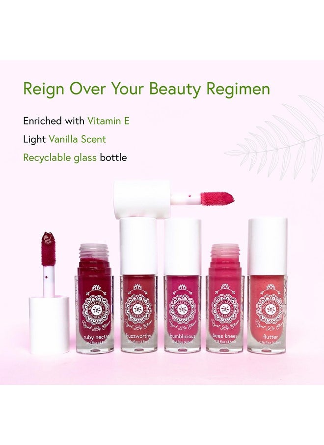 Royal Lip Elixir Bumblicious, Hydrating And Non-Sticky Liquid Lip Color, Vegan, Cruelty-Free Beauty