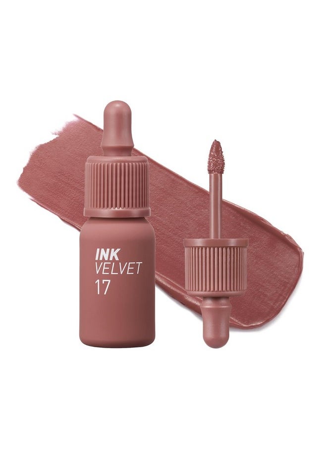 Ink The Velvet Lip Tint - High Pigment Color, Longwear, Weightless, Not Animal Tested, Gluten-Free, Paraben-Free (017 Rosy Nude)