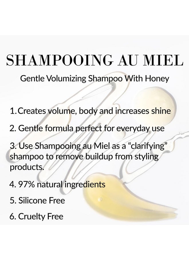 Izing Honey Shampoo - Shampooing Au Miel By Leonor Greyl - 97% Natural Ingredients, Lavender Honey, French Rose Extracts Build Volume, Flexibility & Shine. 4 Fl Oz. Made In France.