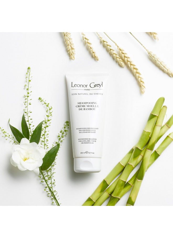 Bamboo Extract Cream Shampoo Paris - Shampooing Creme Moelle De Bambou - Hydrating Shampoo For Long, Dry, Or Frizzy Hair - Natural Anti-Frizz Shampoo (6.7 Fl Oz)