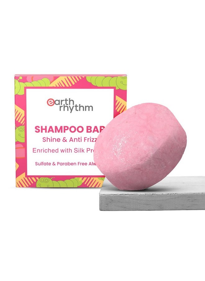 Silk Shampoo Bar - For Smooth And Silky Hair | Sulphate & Paraben Free | Plastic Free (Cardboard Packaging) - 80Gm