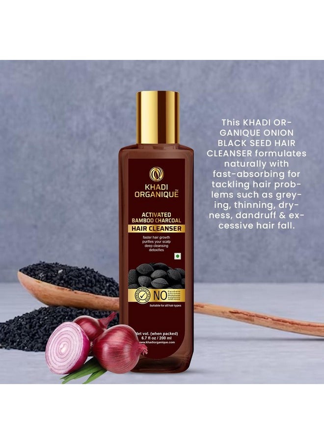 Onion Black Seed Hair Shampoo 200Ml For Healthy And Silky Hair