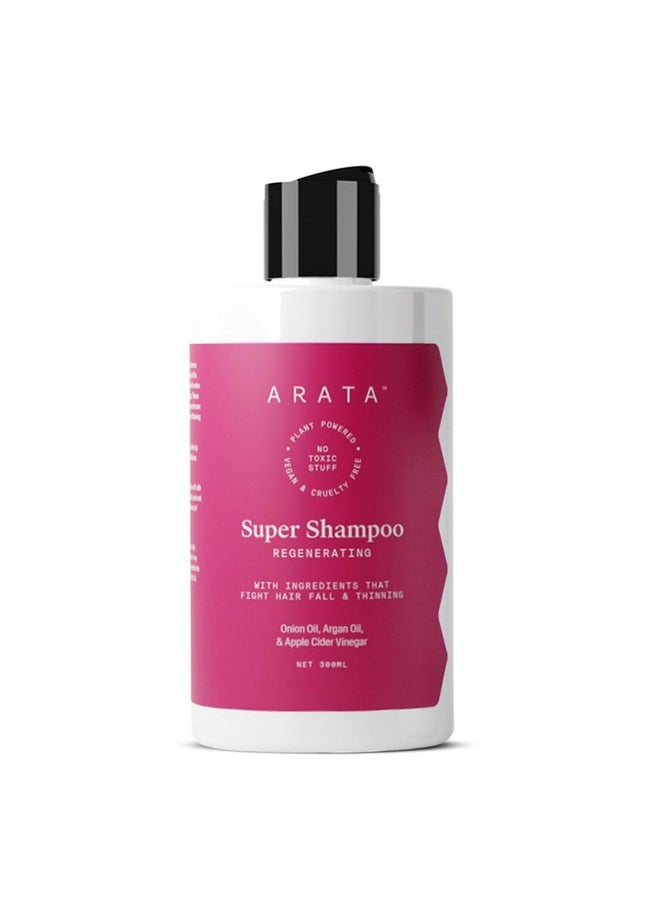 6-In-1 Super Shampoo | Prevents Hair Loss | Restores Ph Balance | Boosts Hair Thickness | Reduces Breakage | Fights Microbial Infections | Adds Shine | Shampoo For Women & Men | 300 Ml