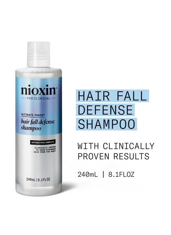 Hair Fall Defense Shampoo | Activates Hair Follicles For Visibly Less Hair Loss| With Lauric Acid, Caffeine, Niacinamide And Sandalore| 8.1 Fl Oz