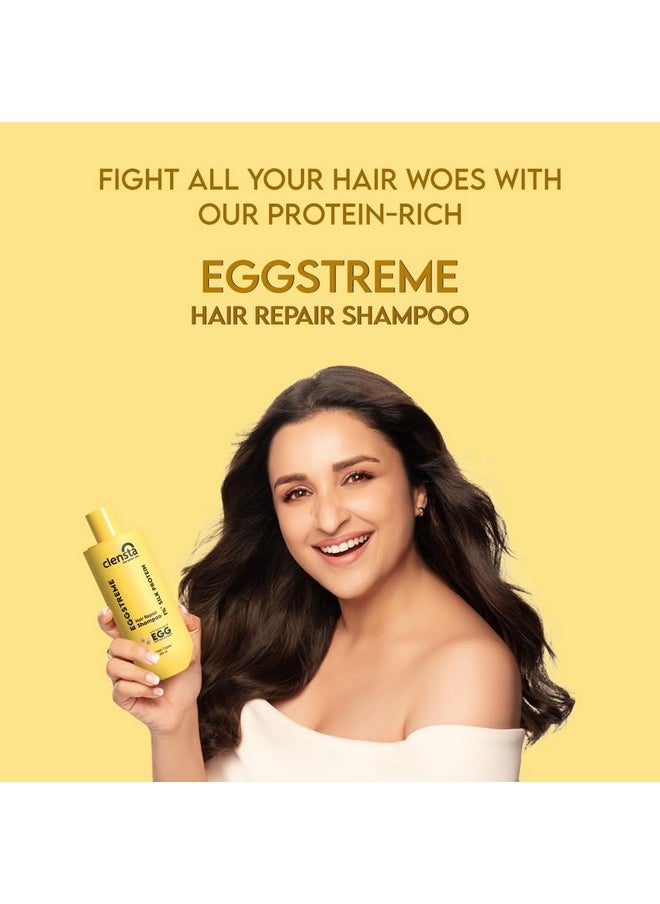 Eggstreme Hair Repair Shampoo With Egg Protein, Biotin & Hydrolyzed Silk Protein | Promotes Strengthening & Repair Damaged Hair | Sulfate & Paraben Free | For Men & Women - 250Ml