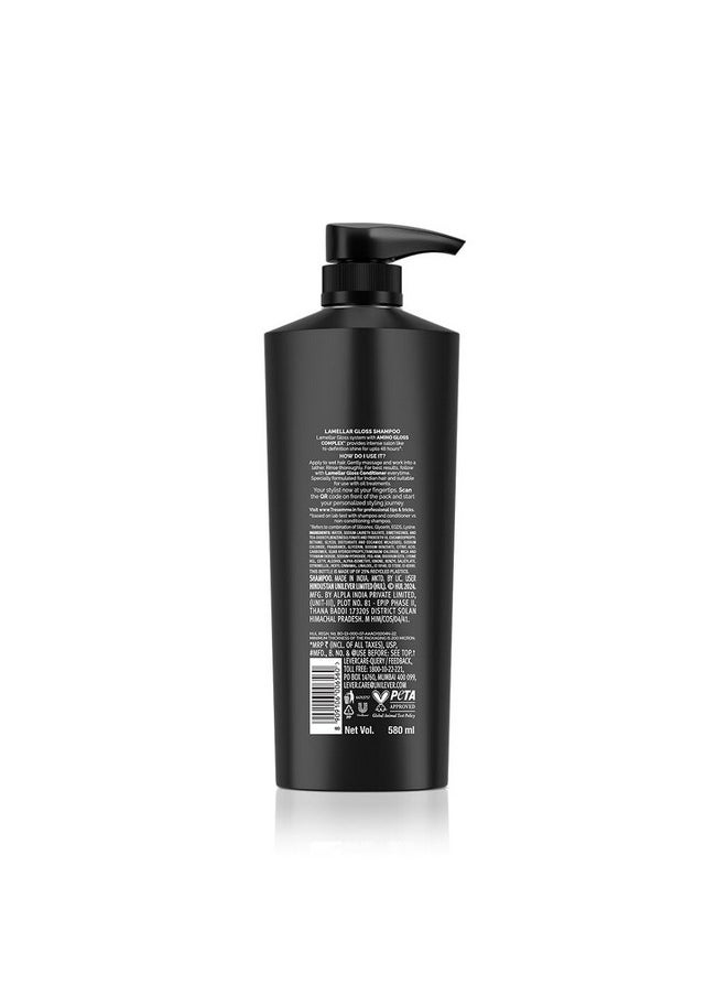 Lamellar Gloss Shampoo 580Ml With Amino Gloss Complex | Salon-Like Glossy Hair| Shiny And Smooth Hair