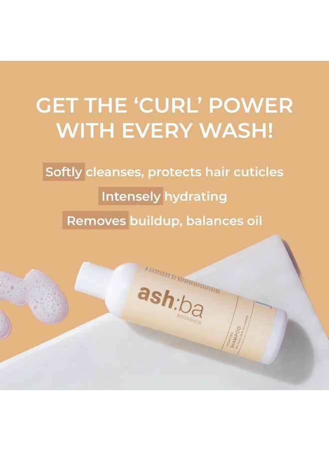 Hydrating Shampoo For Men & Women With Dry, Frizzy, Curly & Wavy Hair | Gently Cleanses, Soothes Scalp With Green Tea, Shea Butter, Rice & Quinoa Protein | Paraben, Sulphate Free - 237Ml